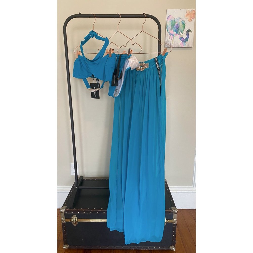 Teal Bikini Set w/cover up
